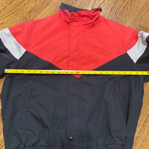 Vintage Porsche Jacket Coat Large L Exclusive Hong Kong Red Black Sports Car - Picture 2 of 7